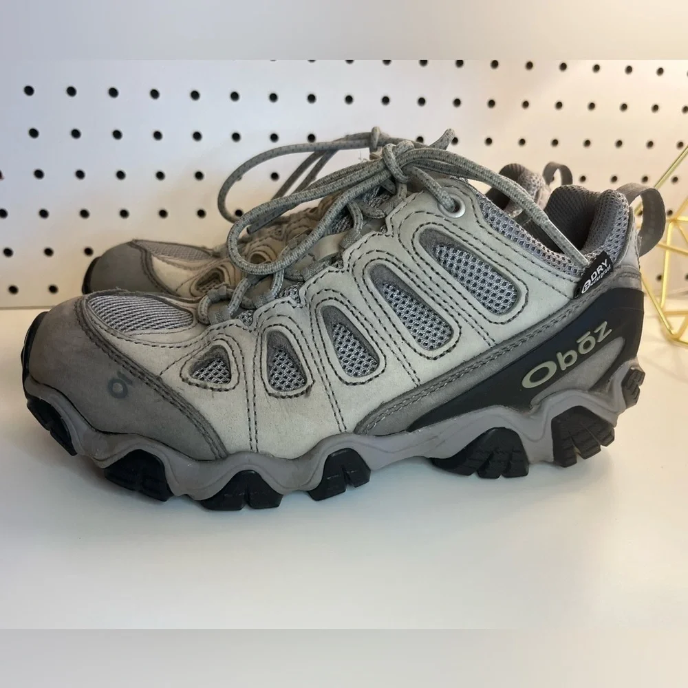 Oboz Sawtooth II Low Women's Hiking Shoes Size 7 Gray Lace Up